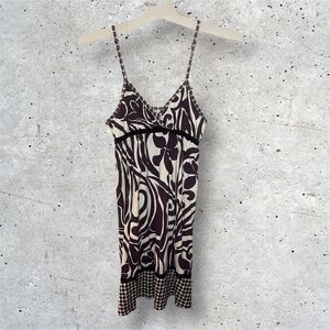 Roxy Womens Coastal Hawaii Y2k Tropical Dress Size Small Vintage 90s Boho Surfer